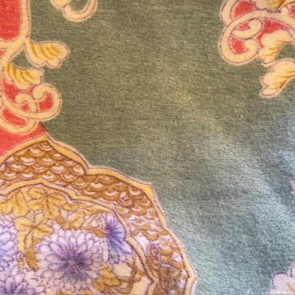 Vintage Victoria's Secret Quilted Kimono Robe Satin Baroque Retro Glam Medium - Picture 9 of 12